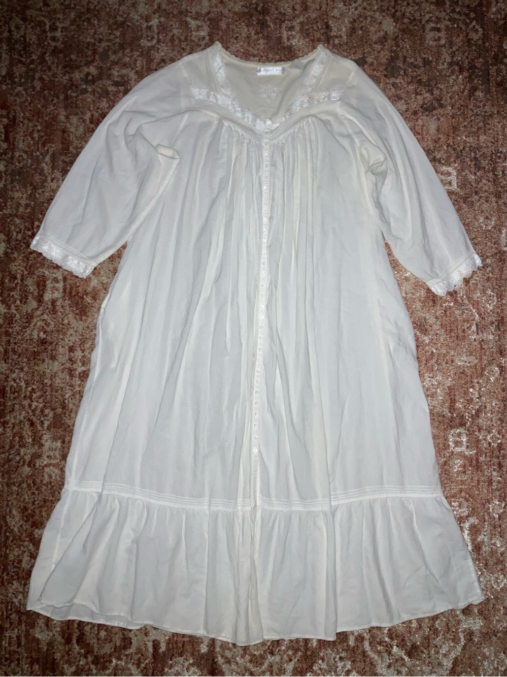 White Prairie Dress Nightgown